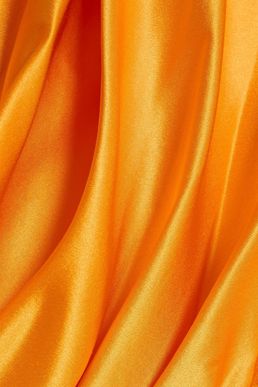 MICHELLE MASON One-shoulder open-back silk-satin gown