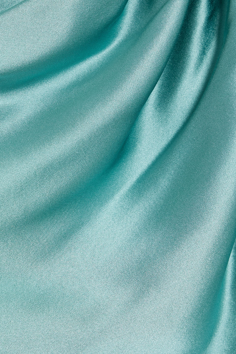 Michelle Mason Strapless Draped Silk-satin Mini Dress In Blue