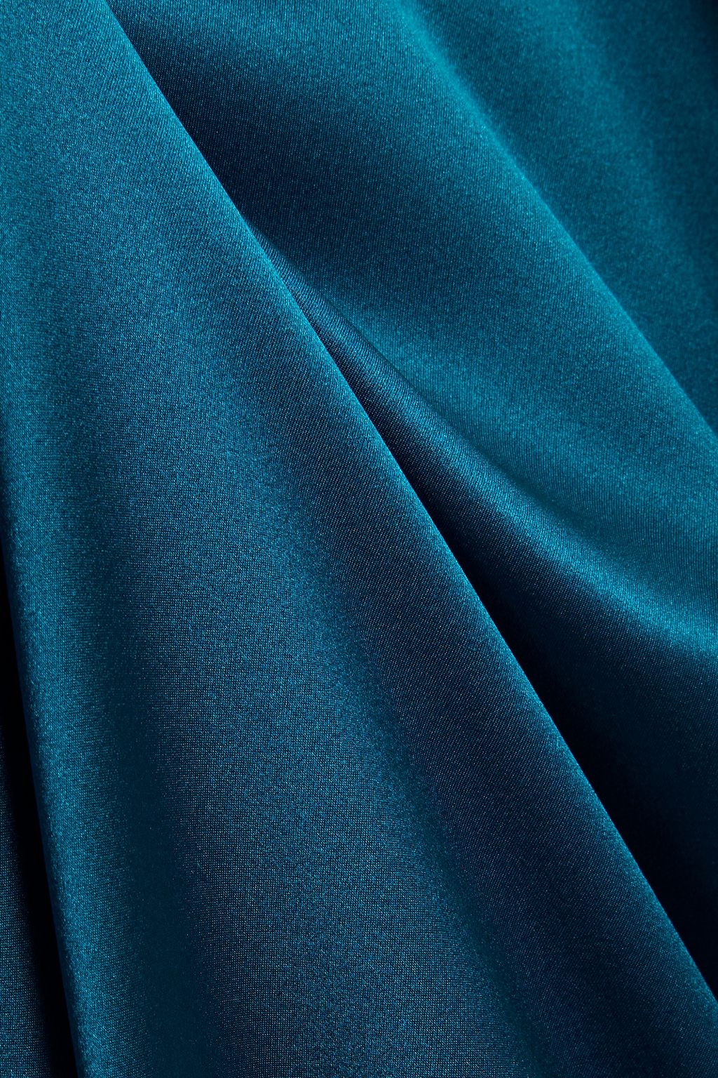 MICHELLE MASON Tie-front silk-satin gown