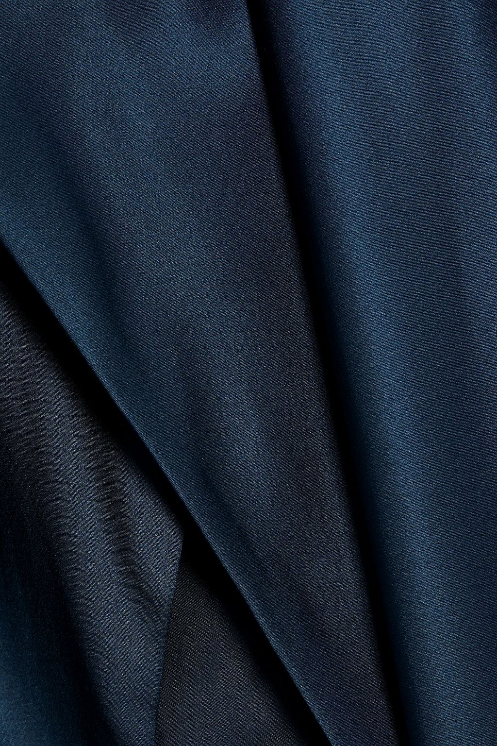 MICHELLE MASON Silk-satin wrap gown