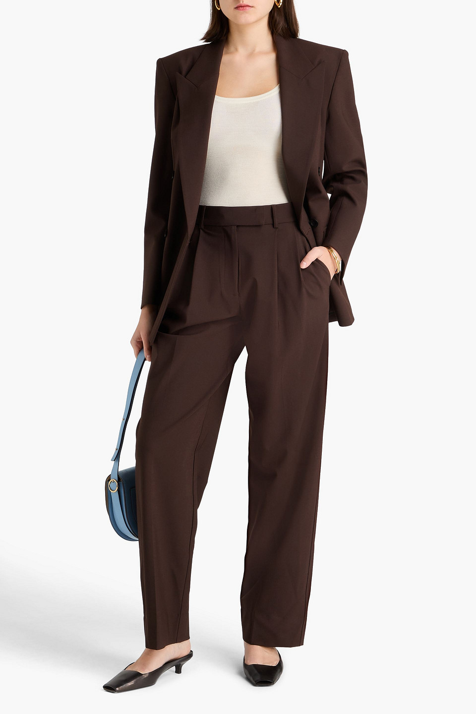 Esse Studios Onus Crepe Tapered Pants In Multi