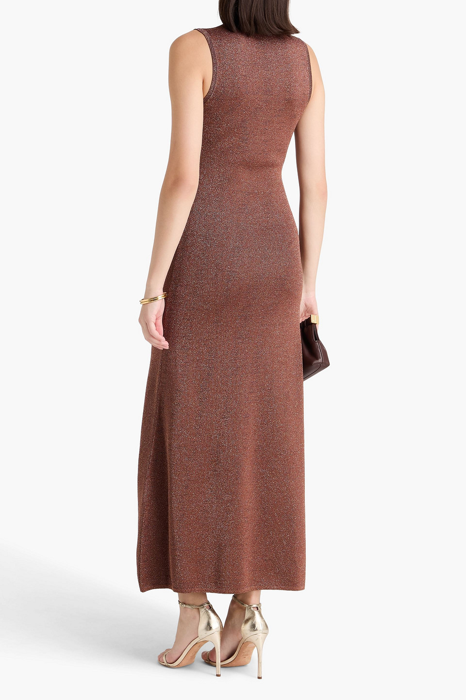  Esse Studios - Maxikleid Aus Metallic-strick - Metallic - S 