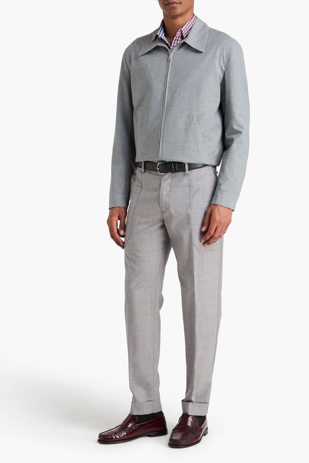 CANALI Tapered wool pants