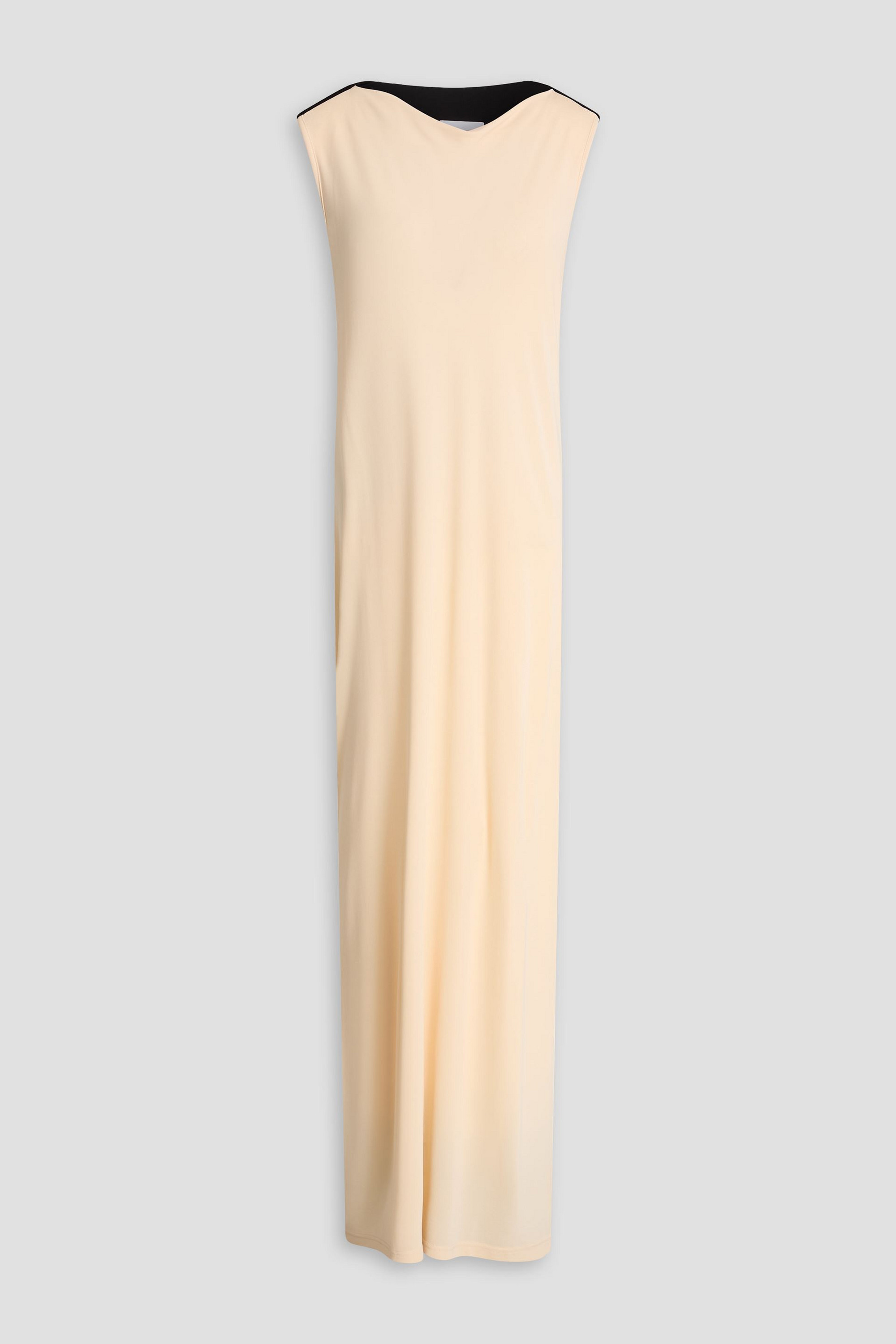 Esse Studios Maca embellished draped jersey maxi dress