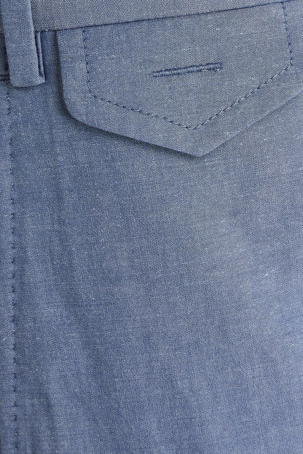 CANALI Tapered cotton-blend Oxford pants