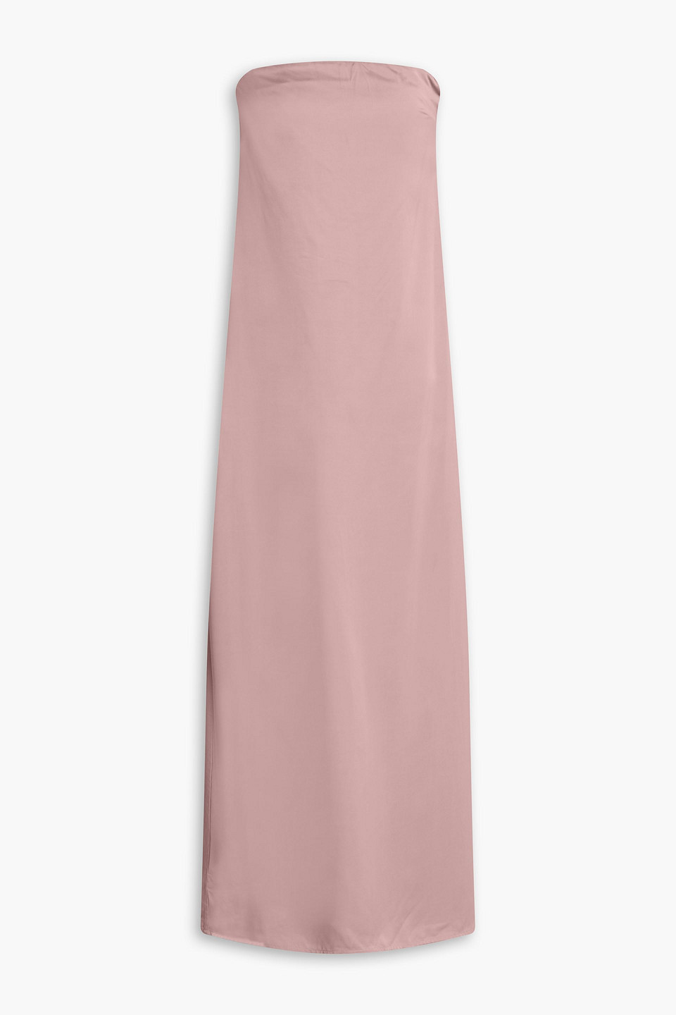 Esse Studios Opia Strapless Satin-crepe Maxi Dress In Pink