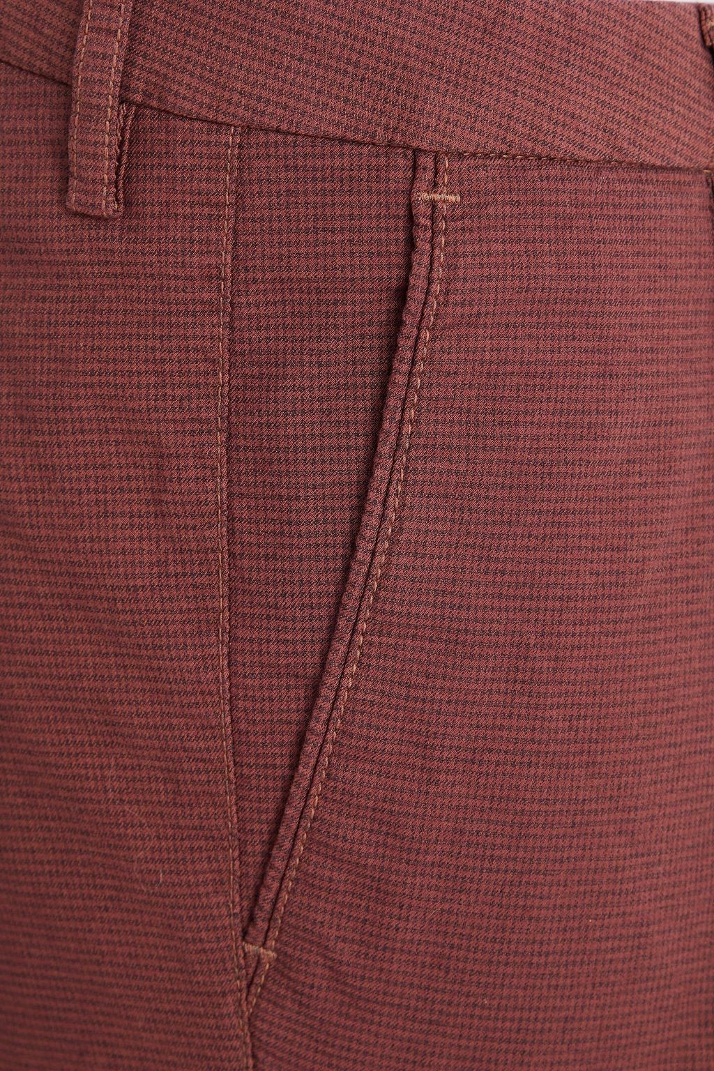 CANALI Slim-fit houndstooth stretch-cotton chinos