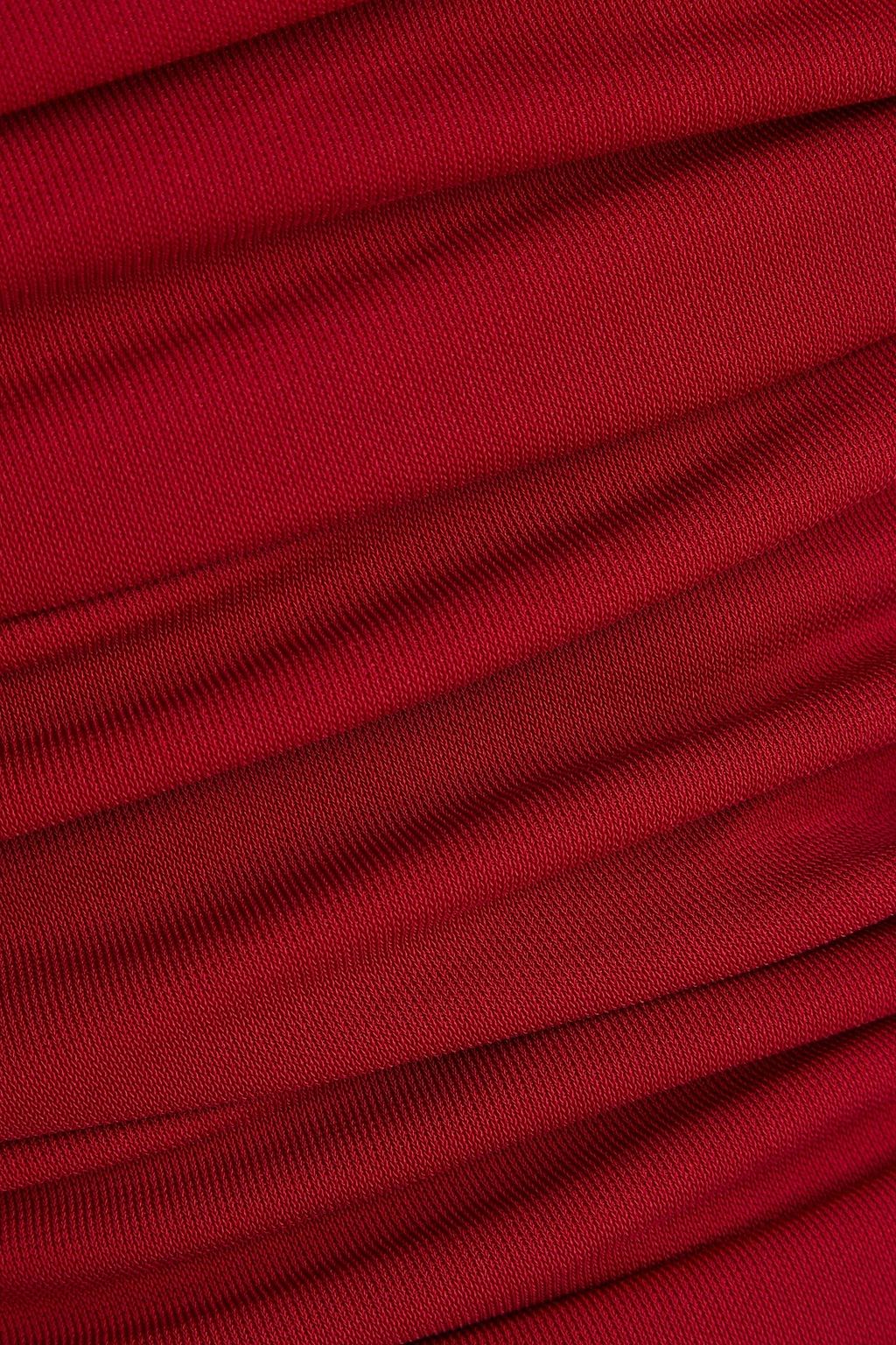 ESSE STUDIOS بلوزة "بوناشي" بدون حمالات من الجيرسي بتأثير مزموم