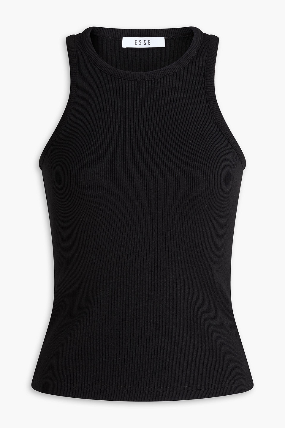 Esse Studios Ribbed Jersey Tank In Black