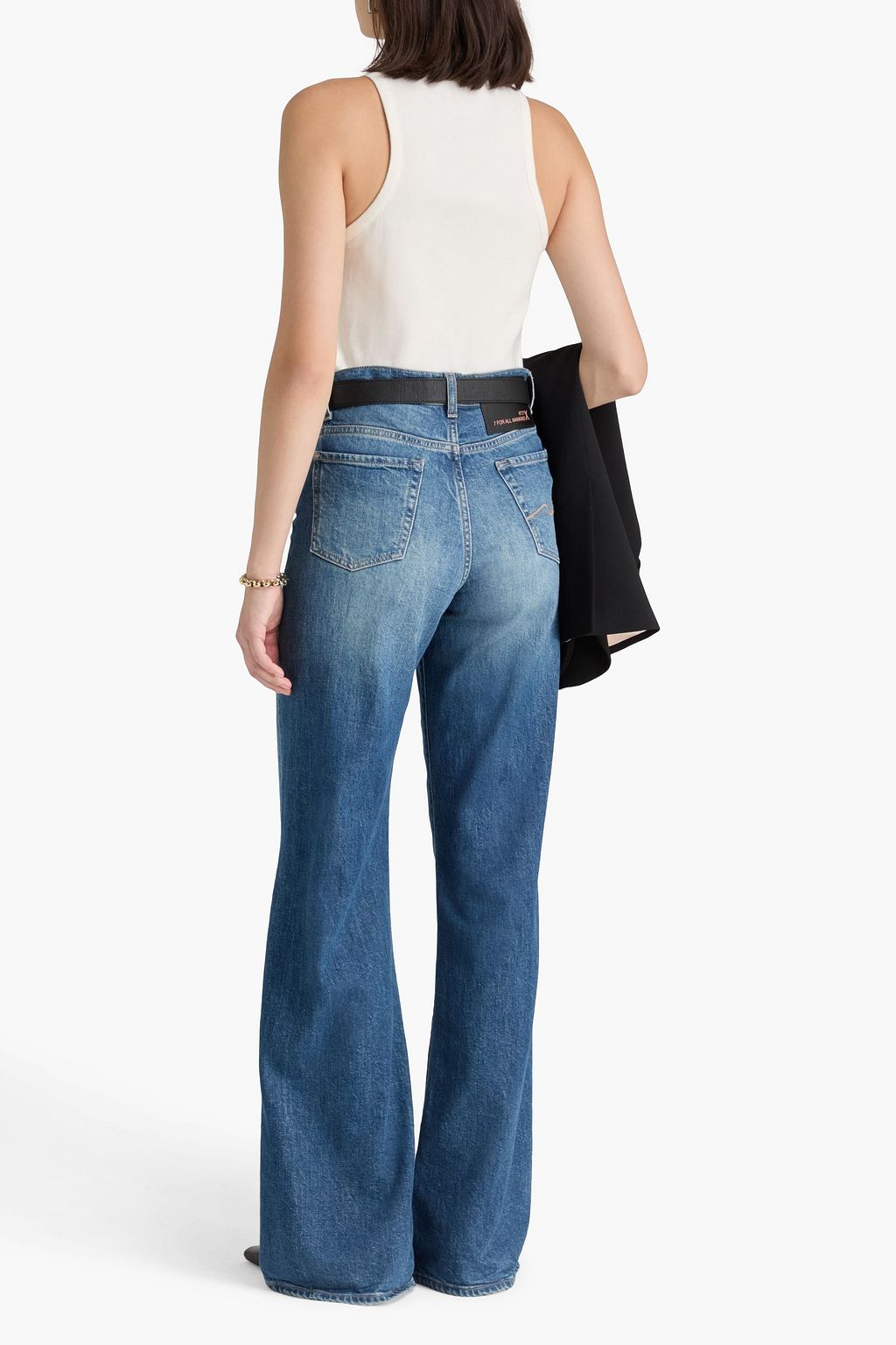 ESSE STUDIOS بلوزة بدون أكمام من الجيرسي بتصميم مضلّع