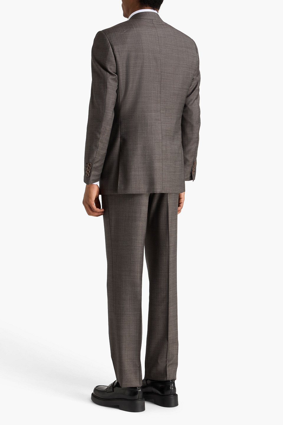  Canali - Slim-fit Wool Suit - Brown - It 56 