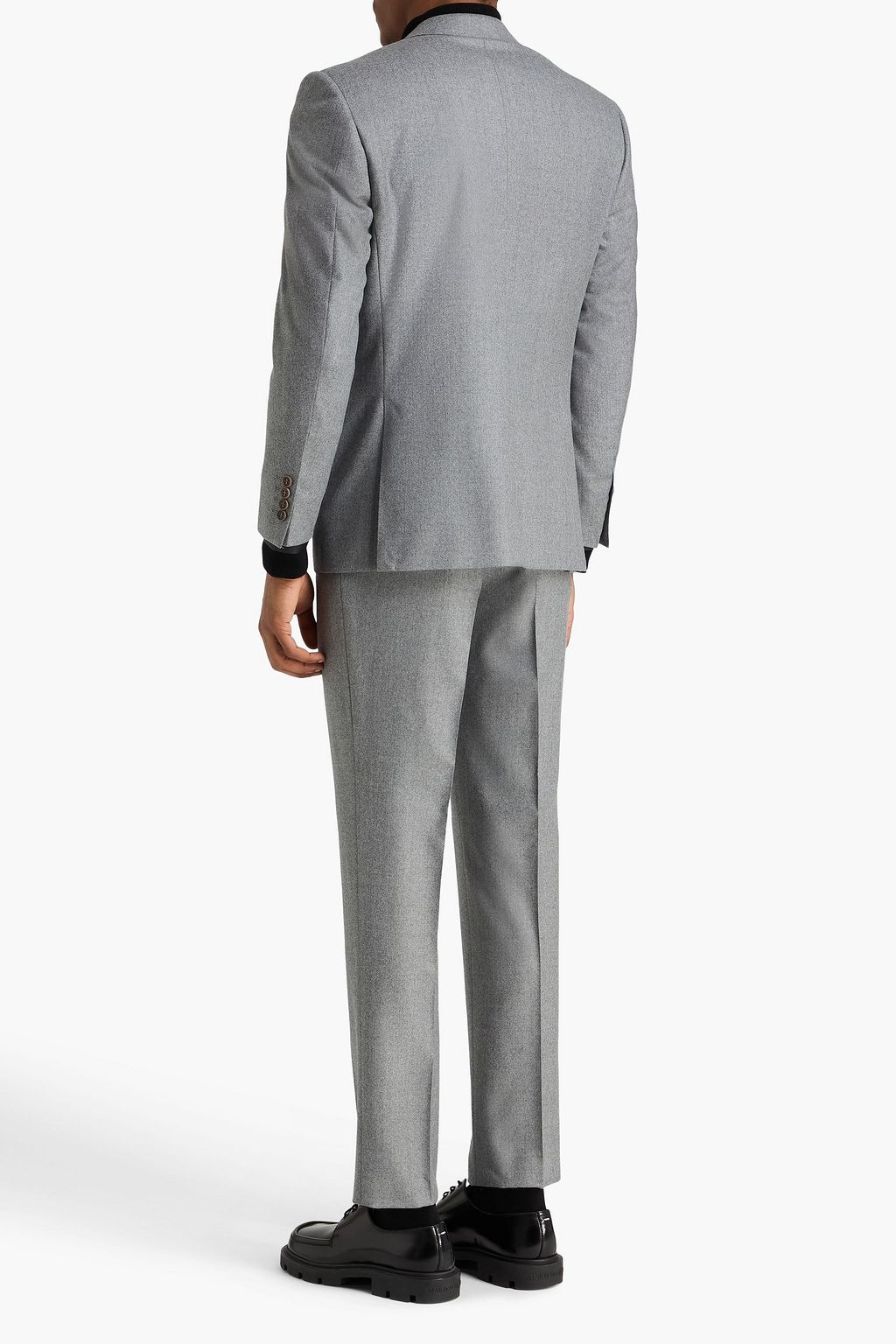 CANALI ウールフランネル スリムフィットスーツ