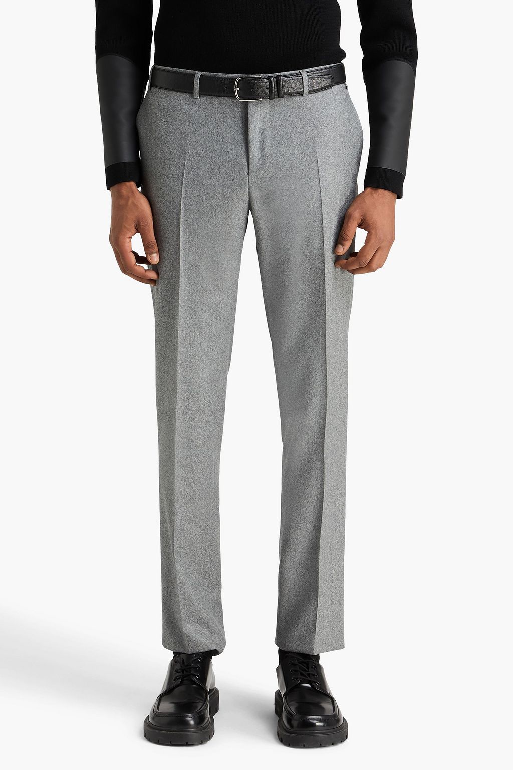 CANALI ウールフランネル スリムフィットスーツ