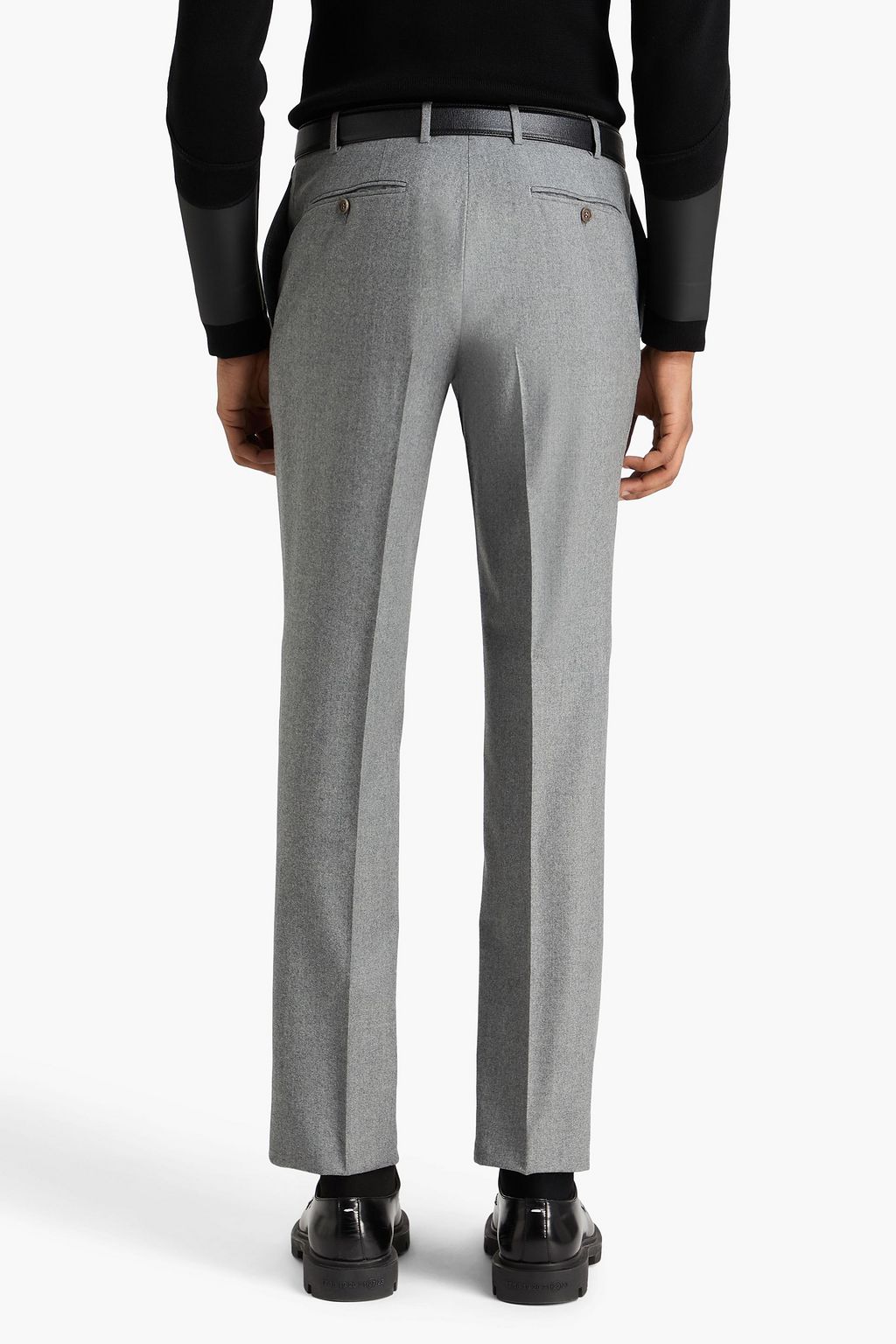 CANALI ウールフランネル スリムフィットスーツ