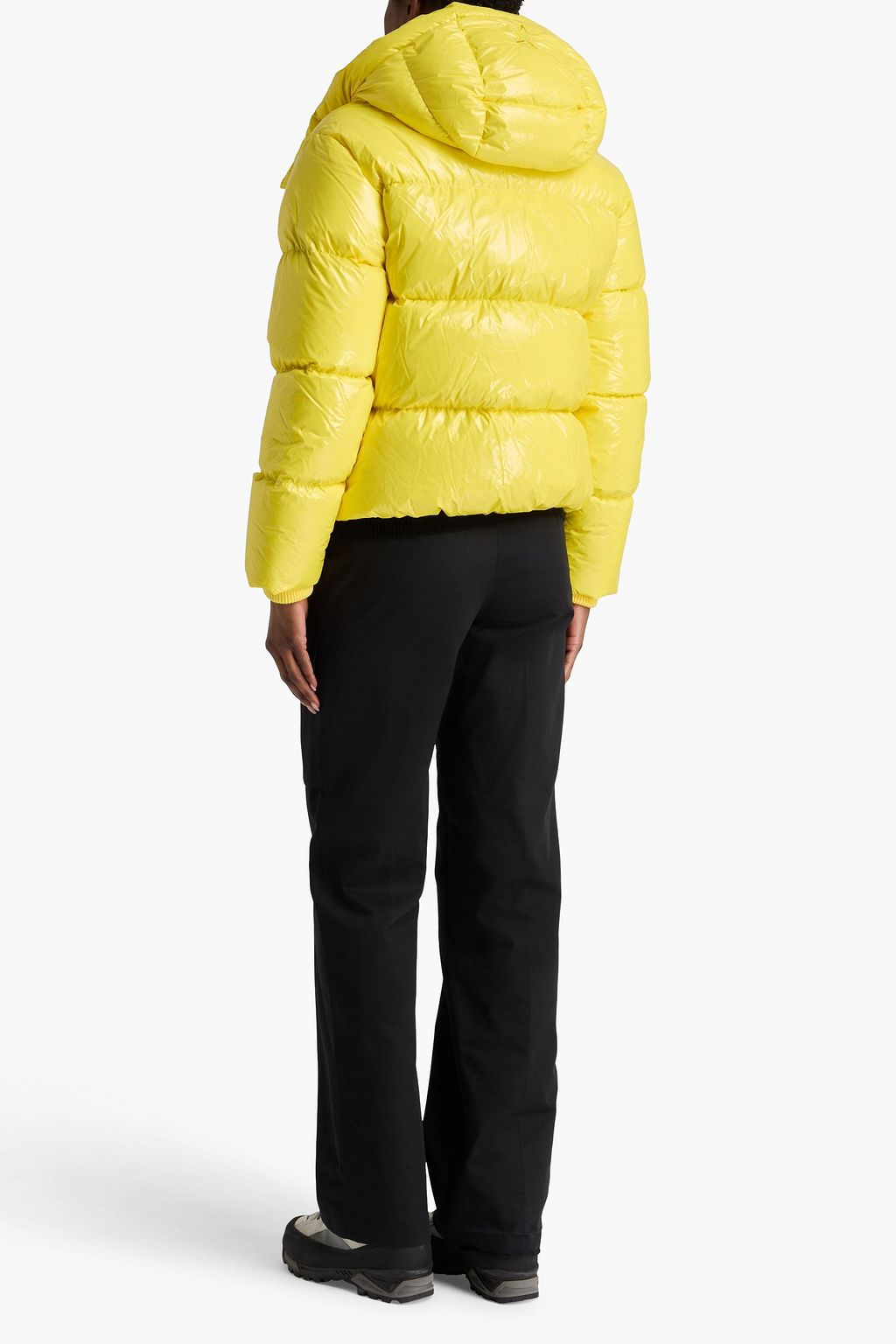 PERFECT MOMENT Quilted shell hooded down ski jacket