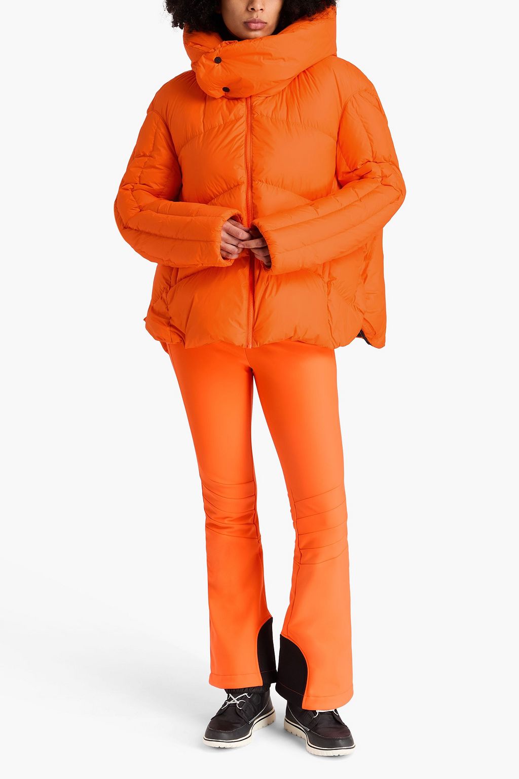 PERFECT MOMENT Orelle quilted shell hooded down ski jacket