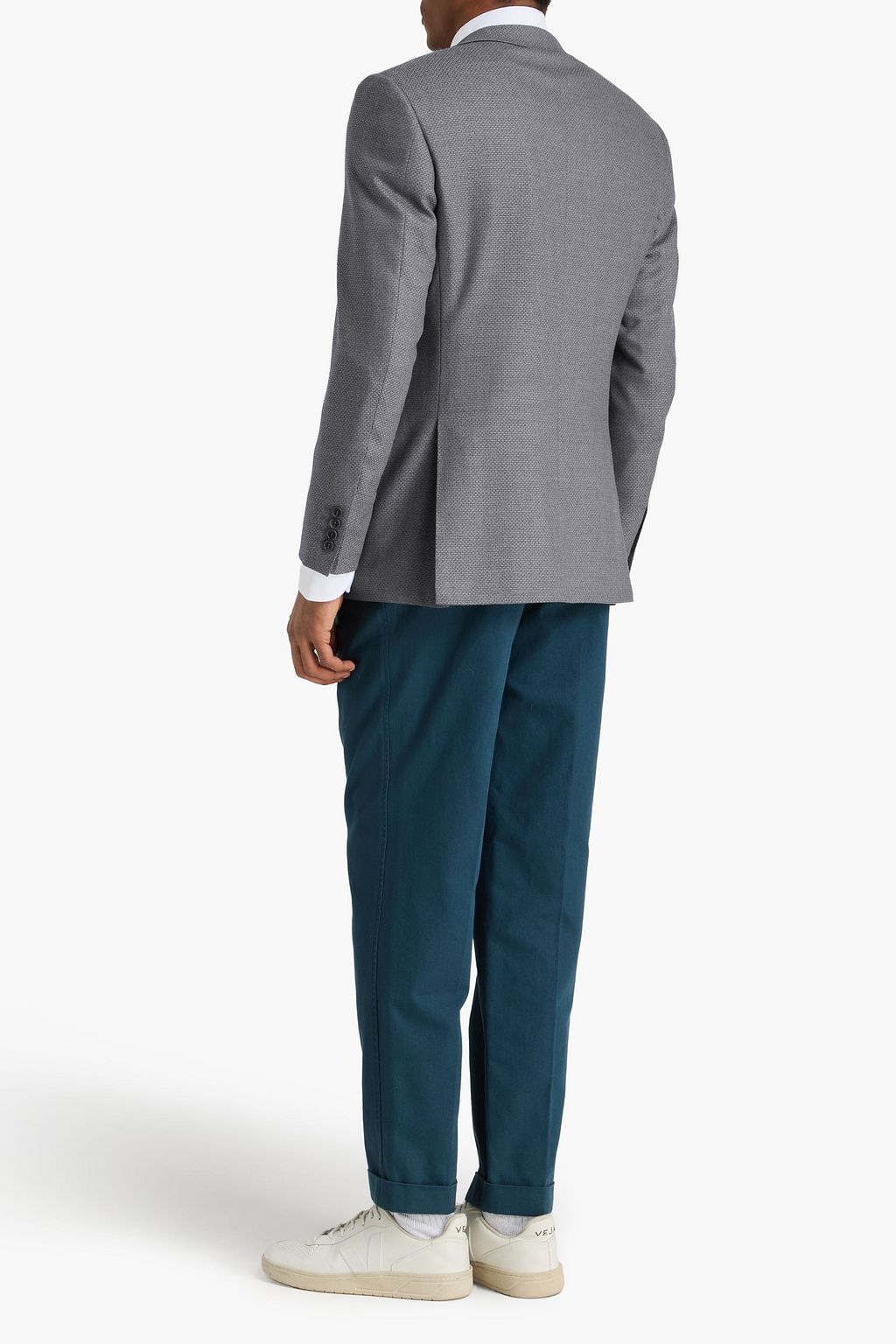 CANALI Wool-blend tweed blazer