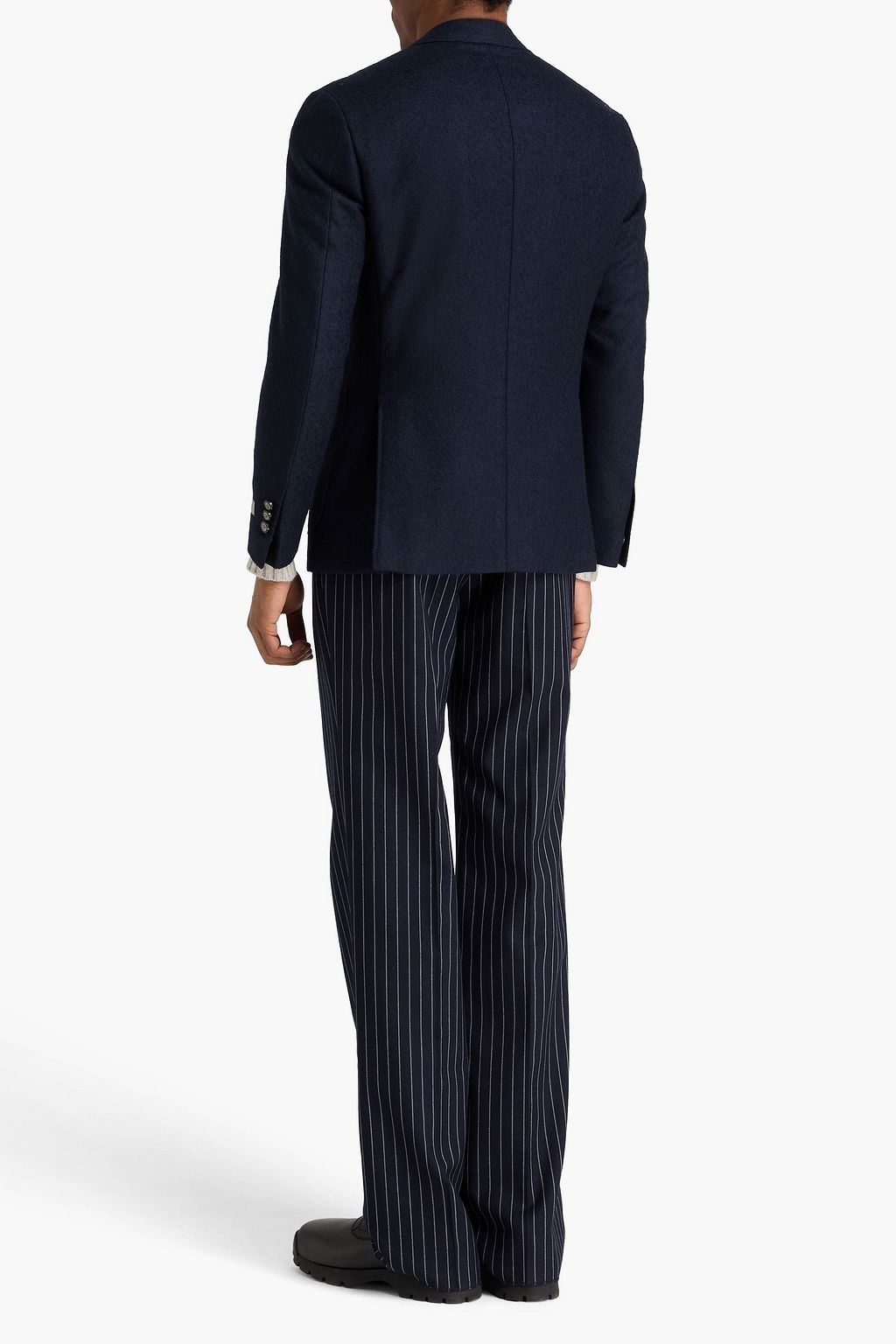 CANALI Wool-blend bouclé-tweed blazer