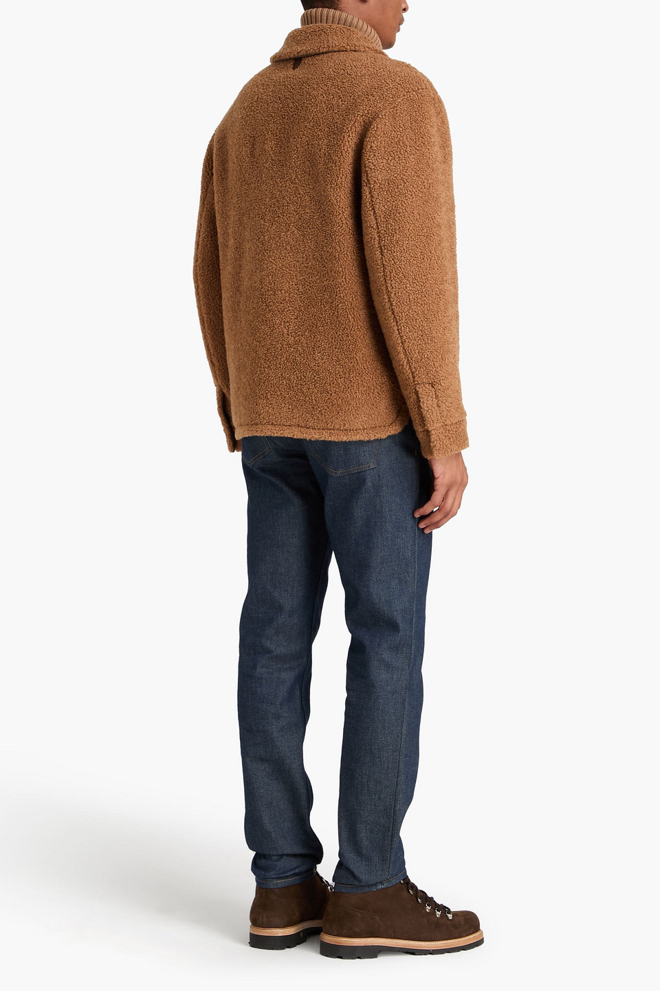  Canali - Jacke „camel“ Aus Einer Woll-seidenmischung - Braun - M 
