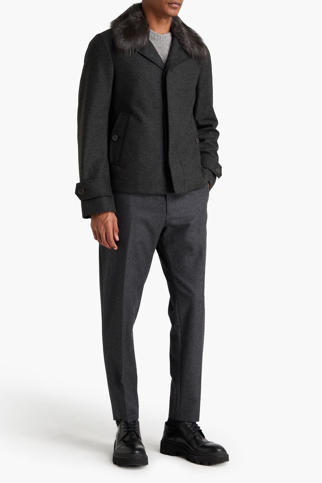 CANALI Cashmere-felt jacket