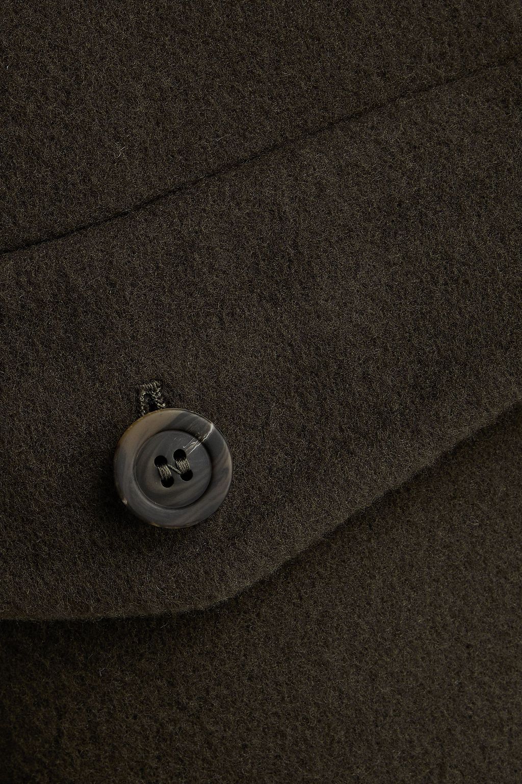 CANALI Quilted shell-paneled wool-blend felt jacket