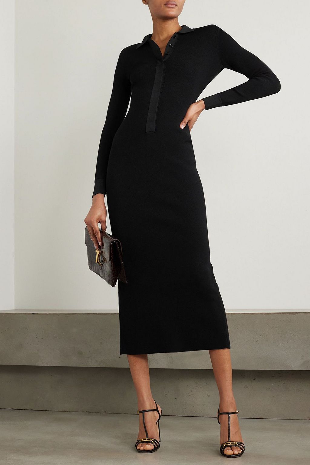 TOM FORD Wool-blend midi dress | THE OUTNET