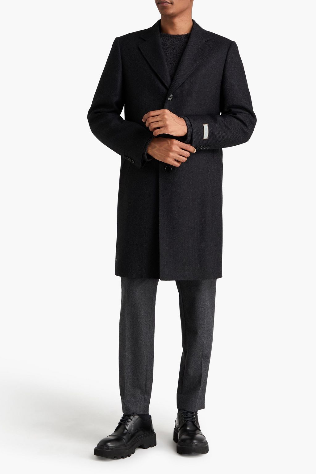 CANALI Wool-tweed coat