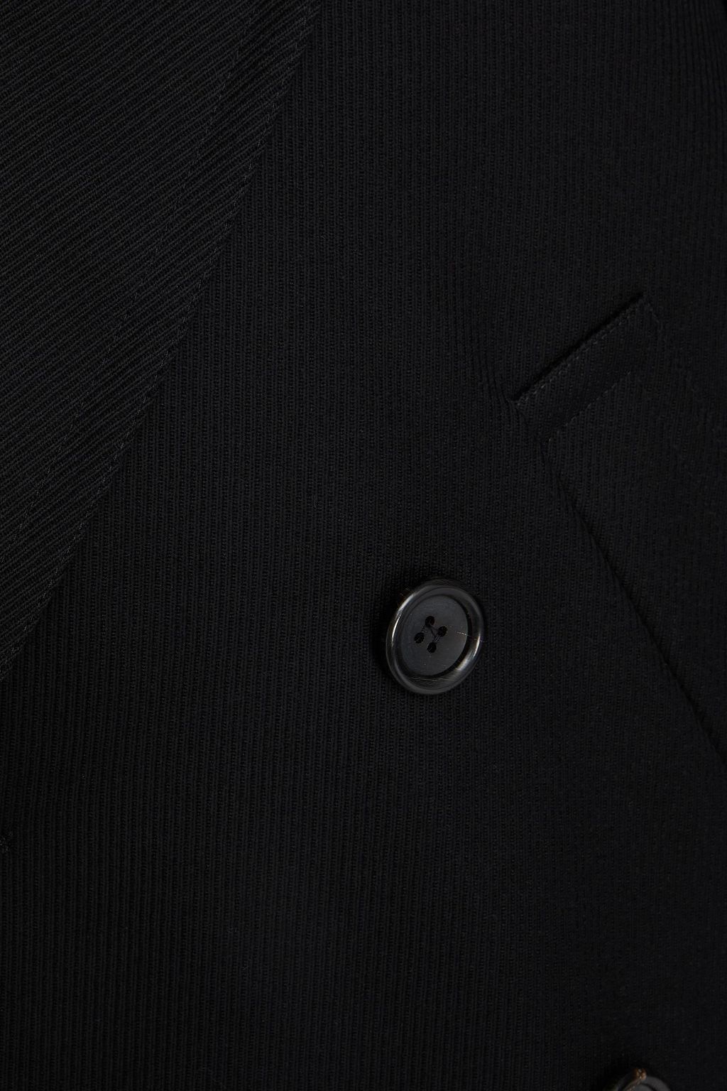 CANALI Double-breasted wool-twill peacoat