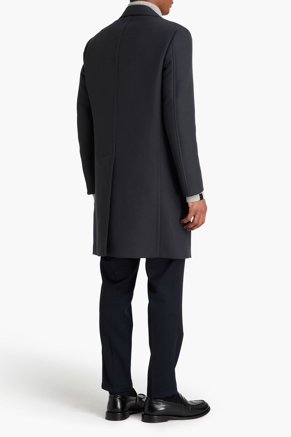 CANALI Double-breasted wool-felt coat