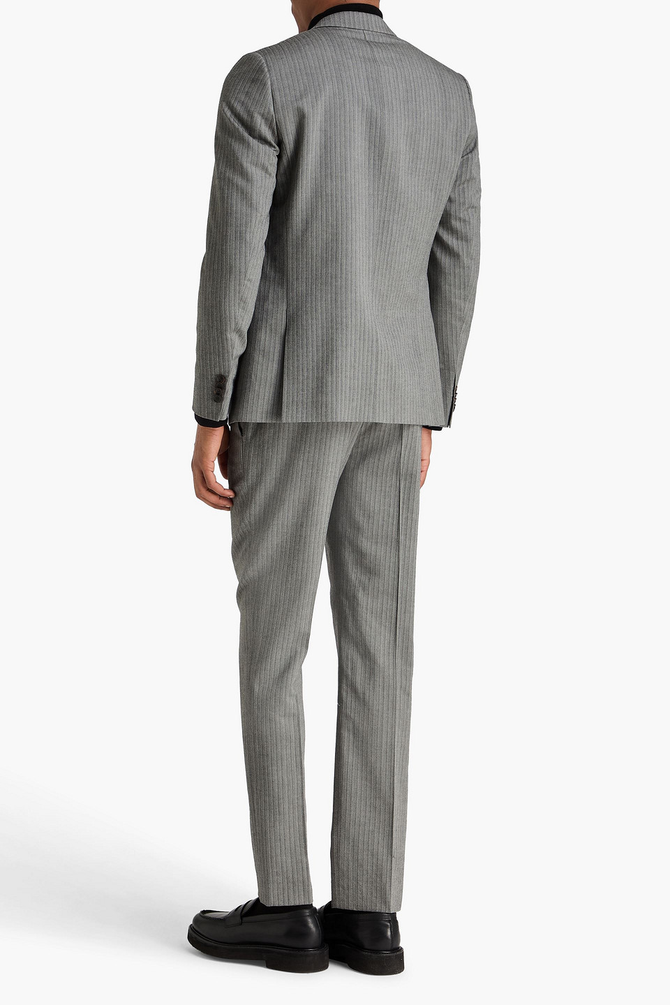  Paul Smith - Anzug Aus Tweed Mit Fischgratmuster - Grau - Us 36 