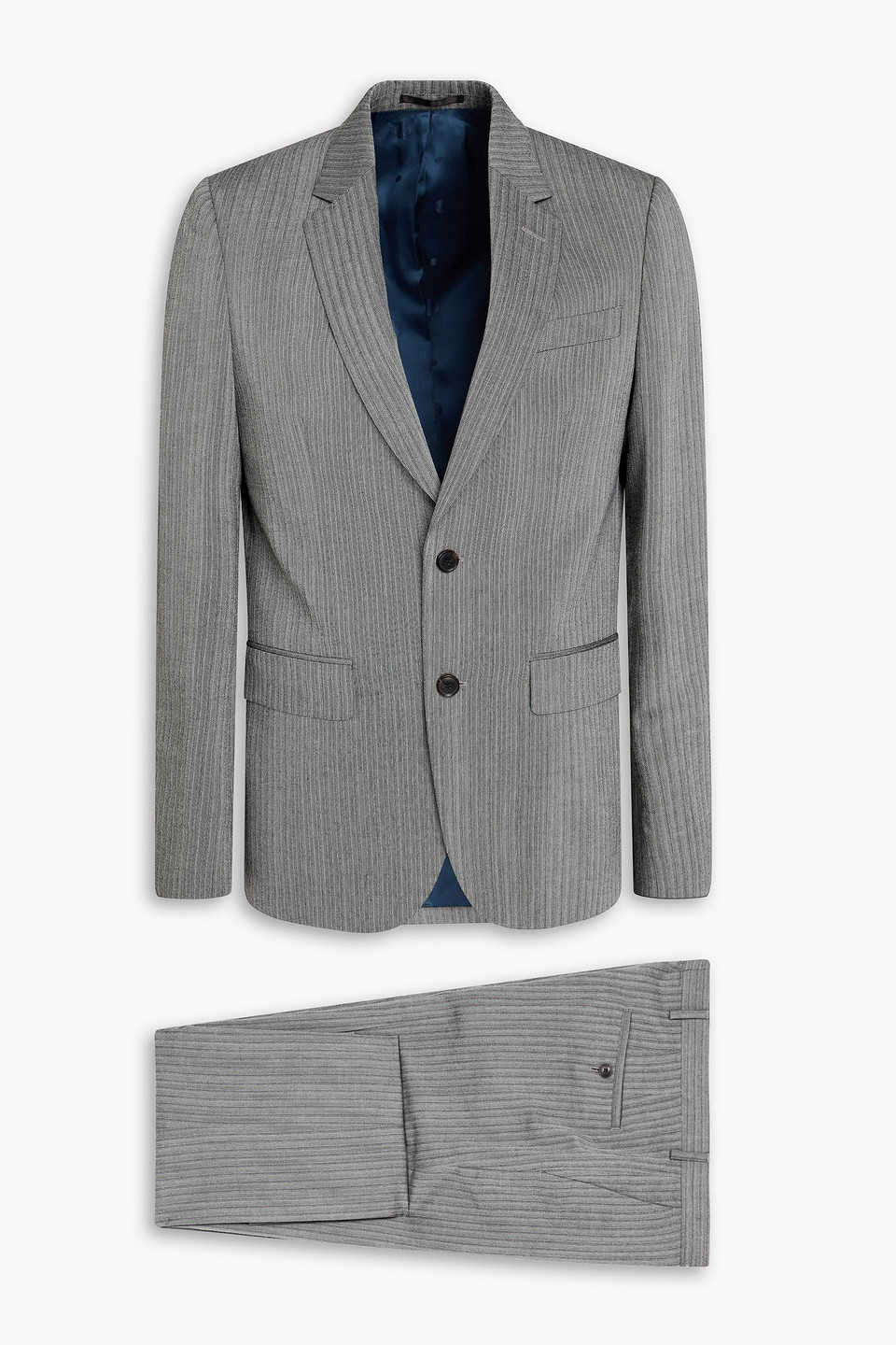 Paul Smith Herringbone Tweed Suit In Gray
