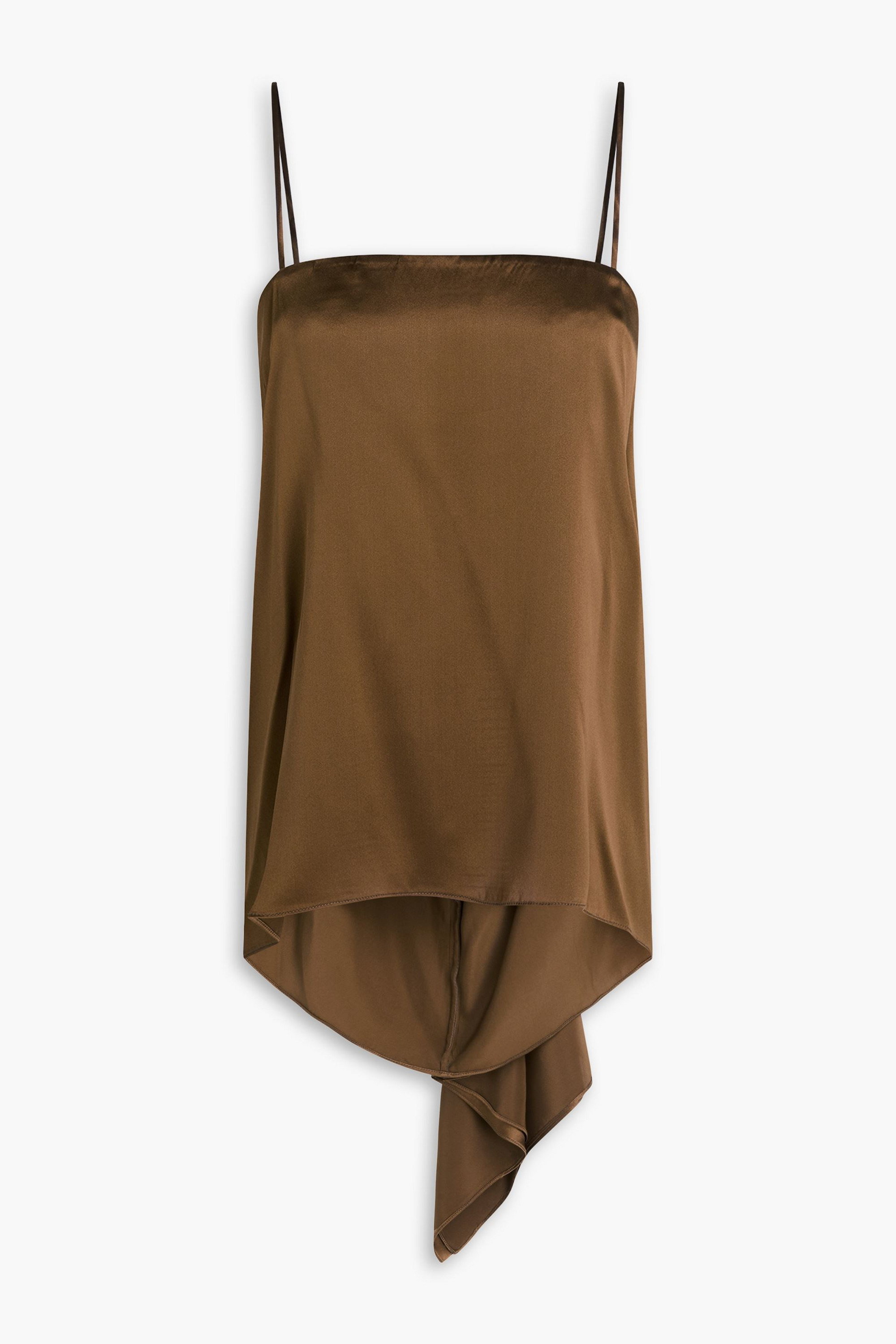 Esse Studios Finesa draped silk-charmeuse camisole
