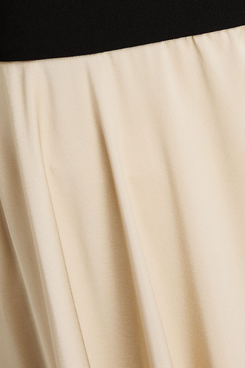 ESSE STUDIOS Illi strapless stretch-knit and crepe de chine maxi dress