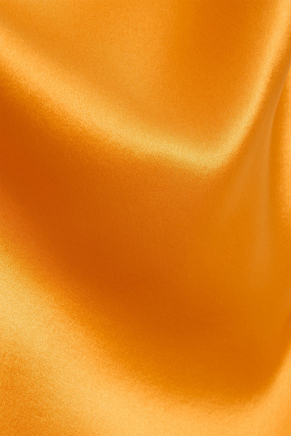 Michelle Mason Silk-satin Mini Wrap Dress In Orange