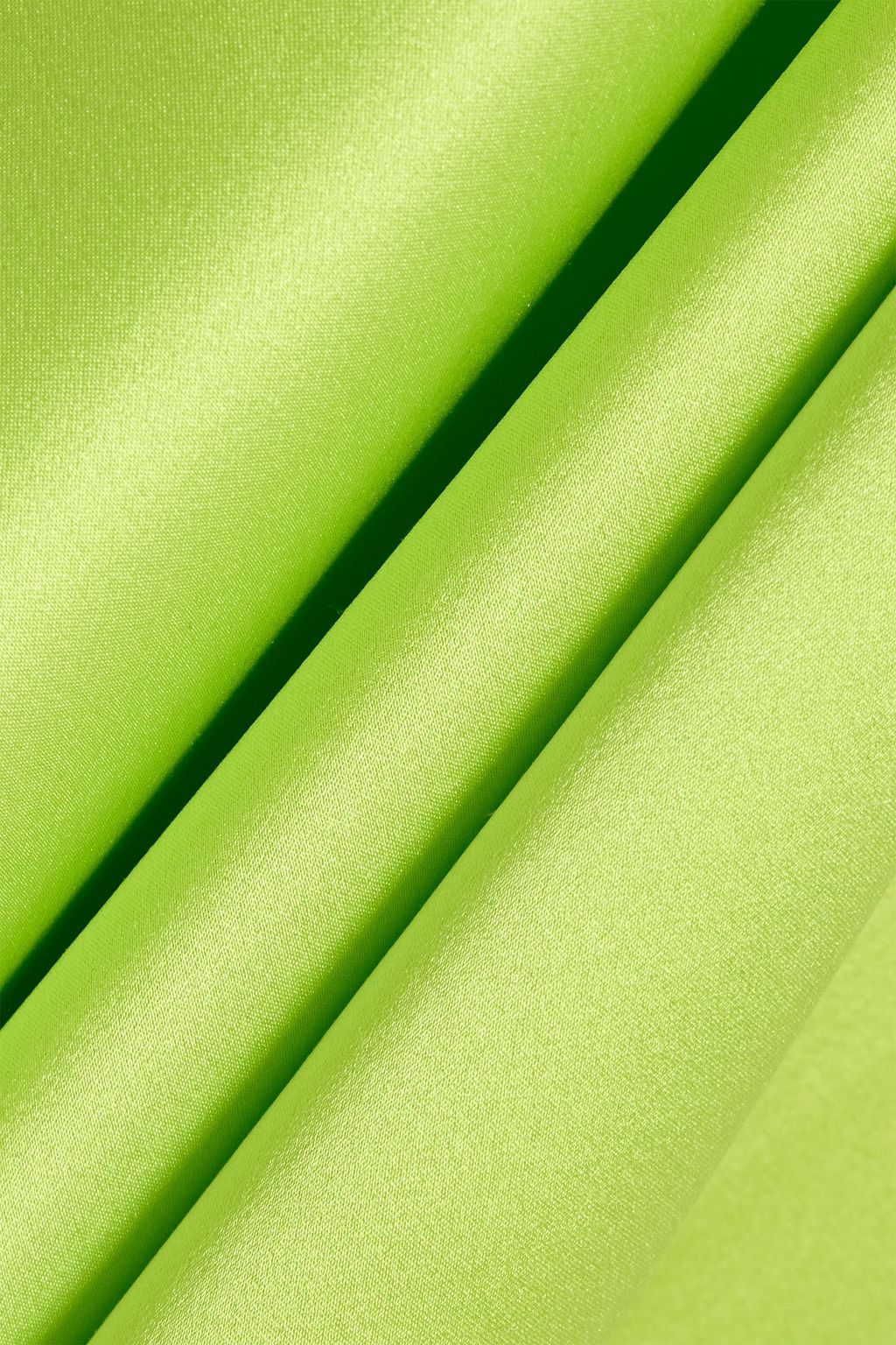 MICHELLE MASON Open-back draped silk-satin gown