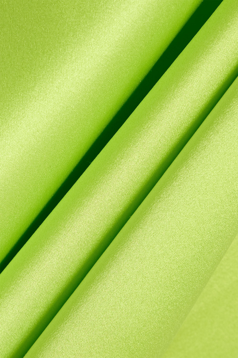 Michelle Mason Open-back Draped Silk-satin Gown In Multi