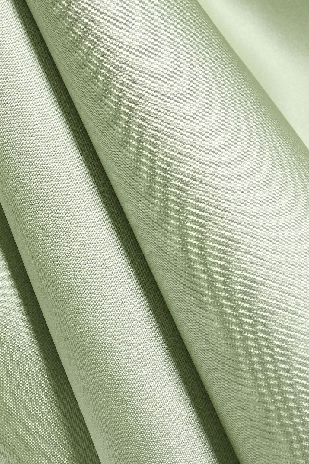 MICHELLE MASON One-shoulder silk-satin gown