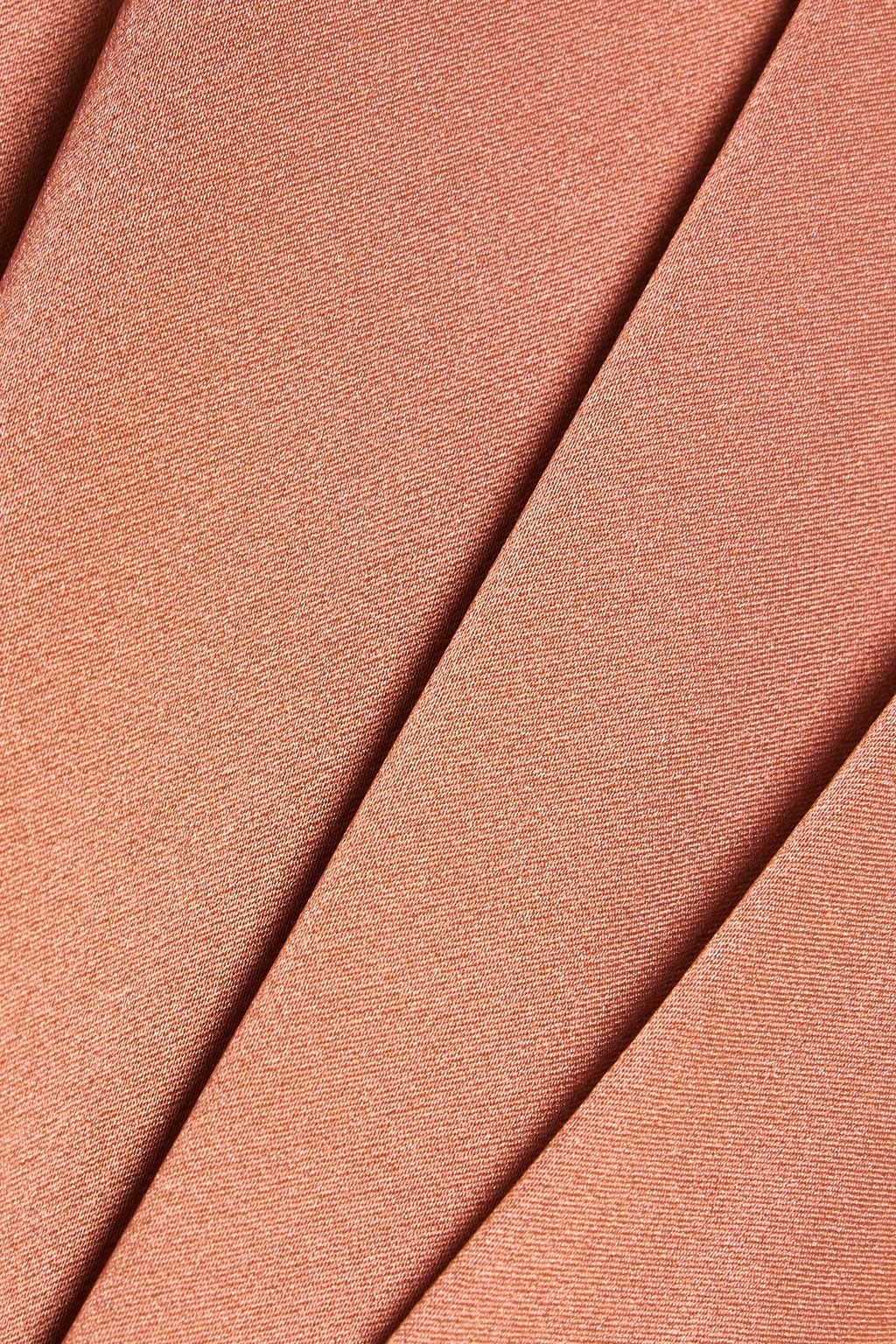 MICHELLE MASON Twisted silk-satin mini dress