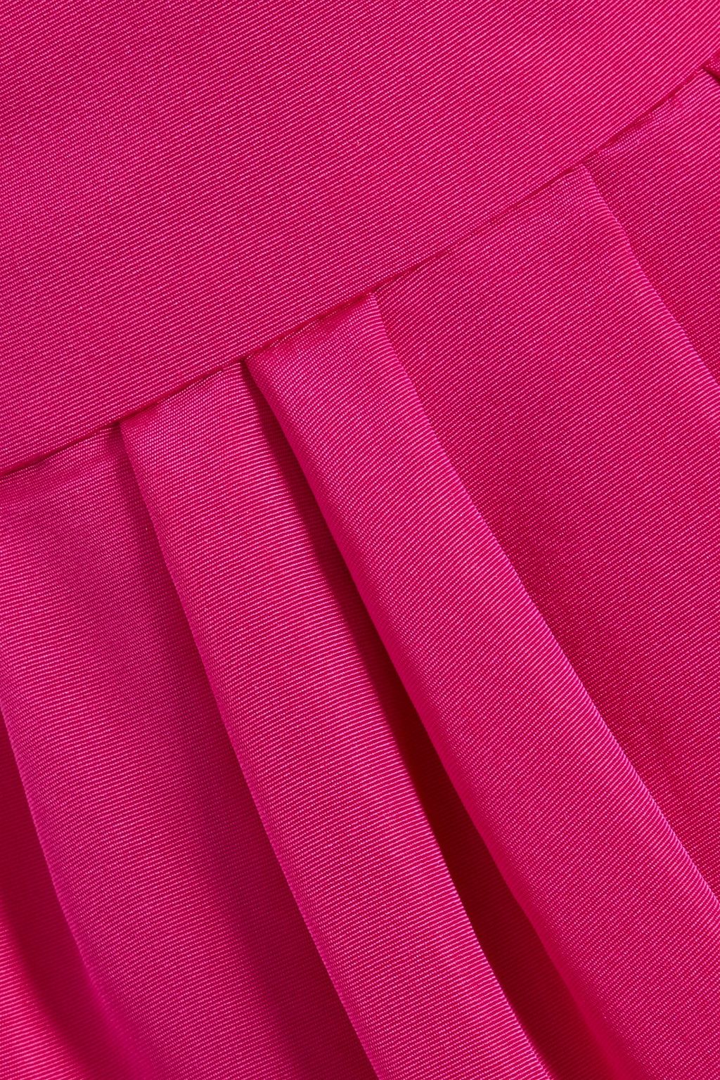 CAROLINA HERRERA Pleated silk-faille maxi skirt