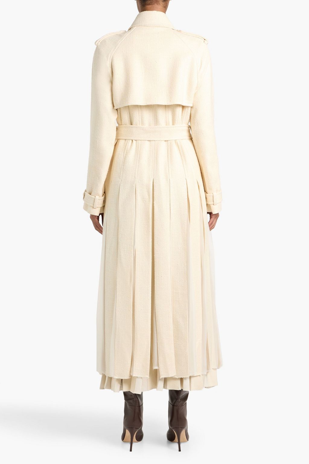 GABRIELA HEARST Eithne silk and wool-blend tweed trench coat