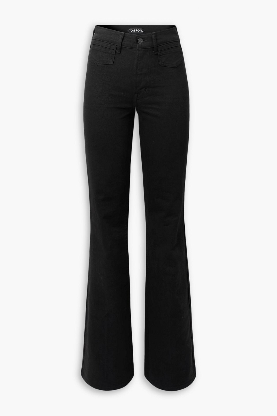 Tom Ford Mid-rise Flared Jeans In Black