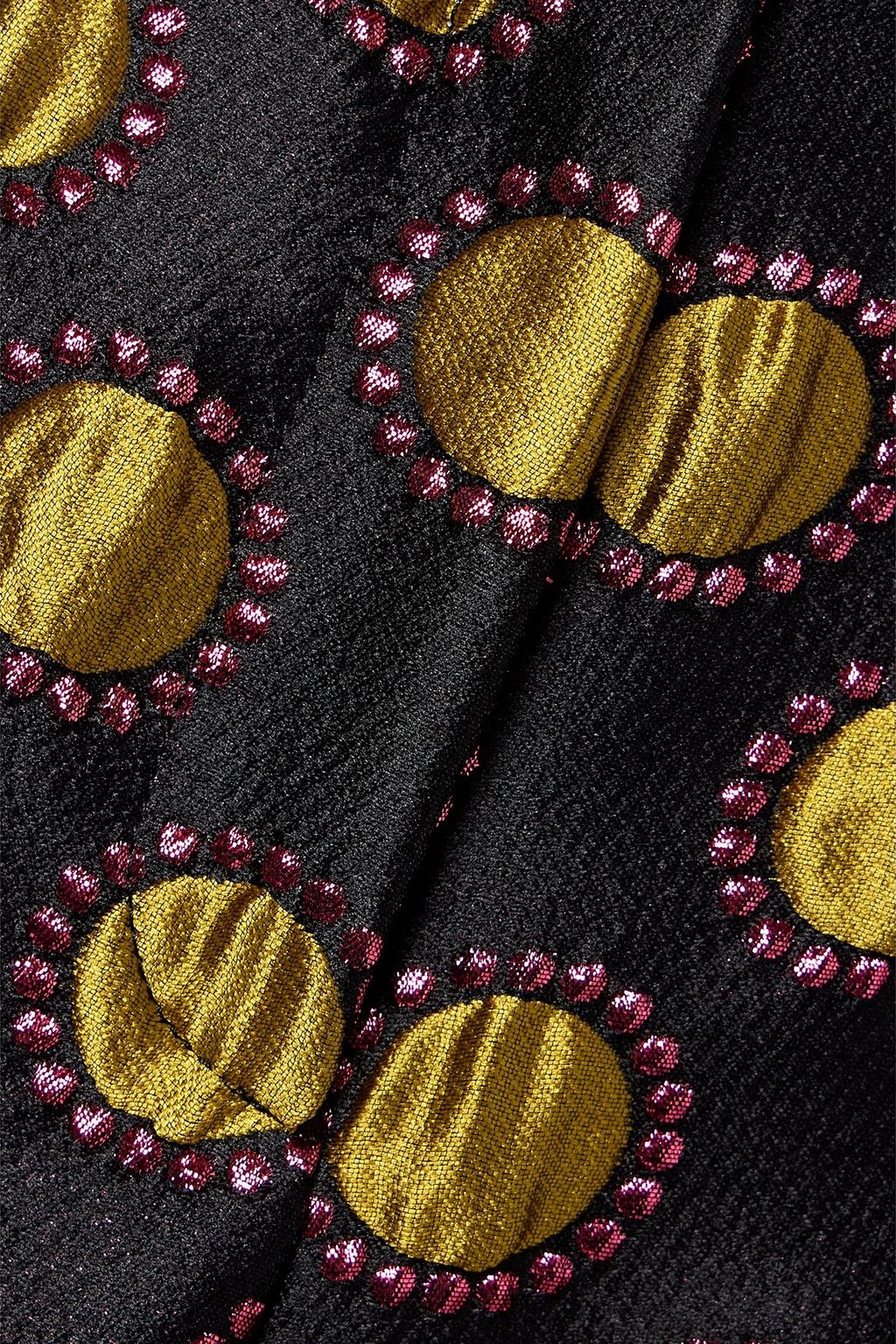 LA DOUBLEJ Hendrix metallic jacquard flared pants