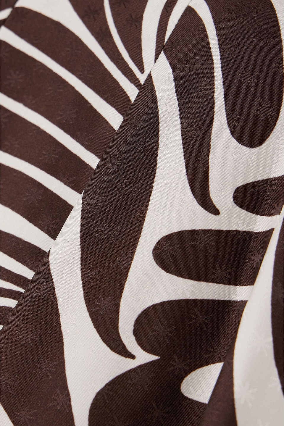 La Doublej Icing On Top Printed Jacquard Top In Brown