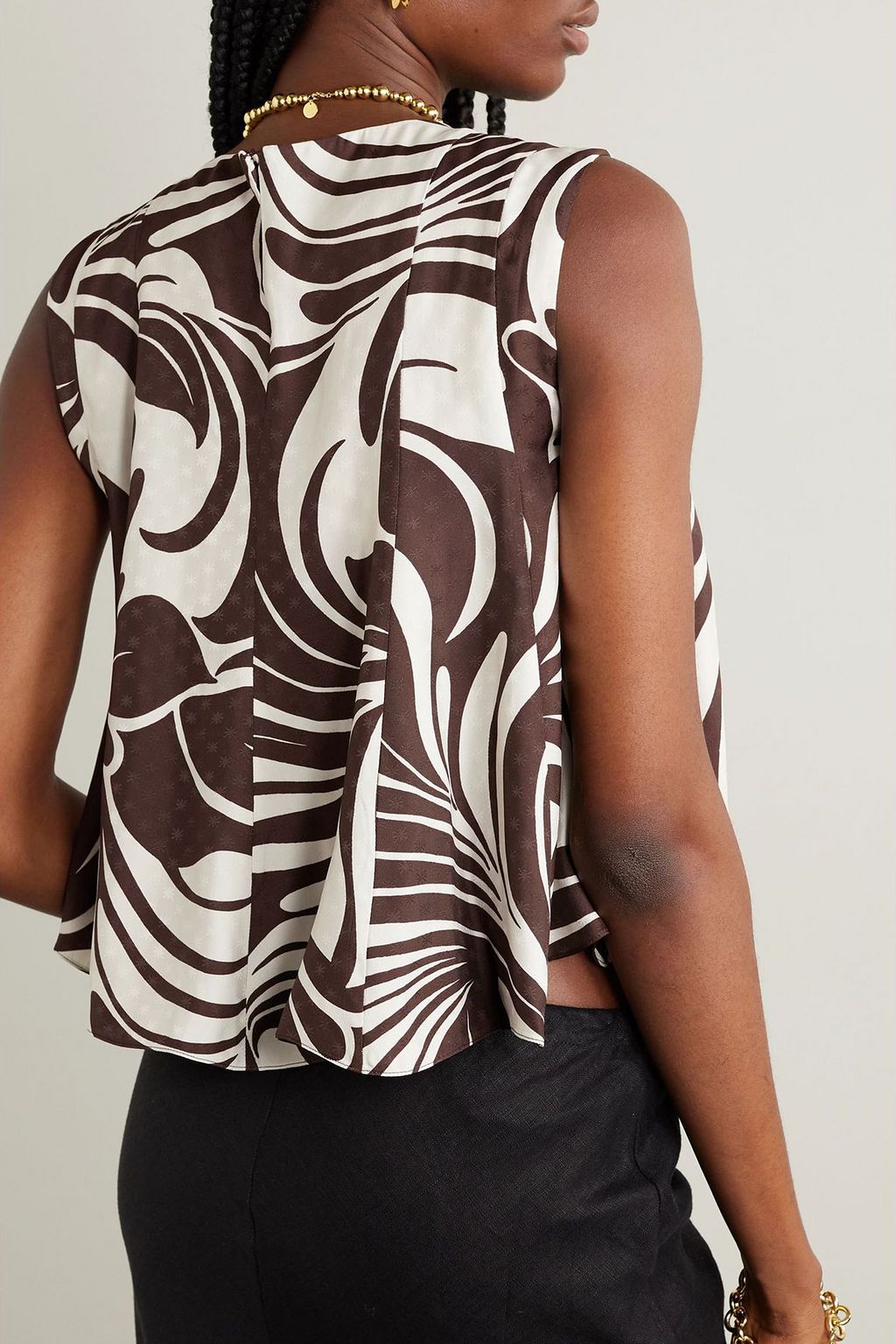 LA DOUBLEJ Icing On Top printed jacquard top