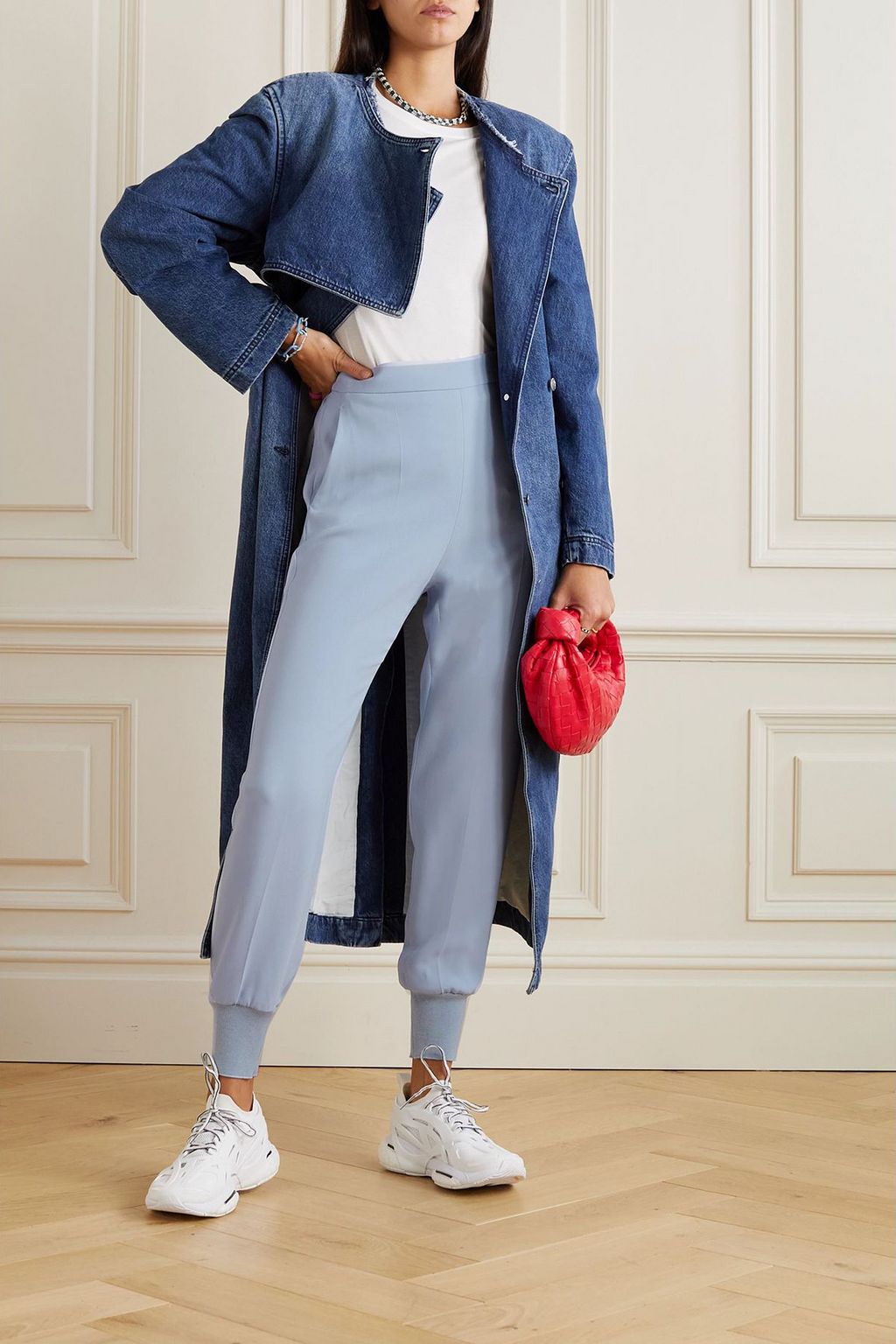 STELLA MCCARTNEY Julia stretch-cady track pants