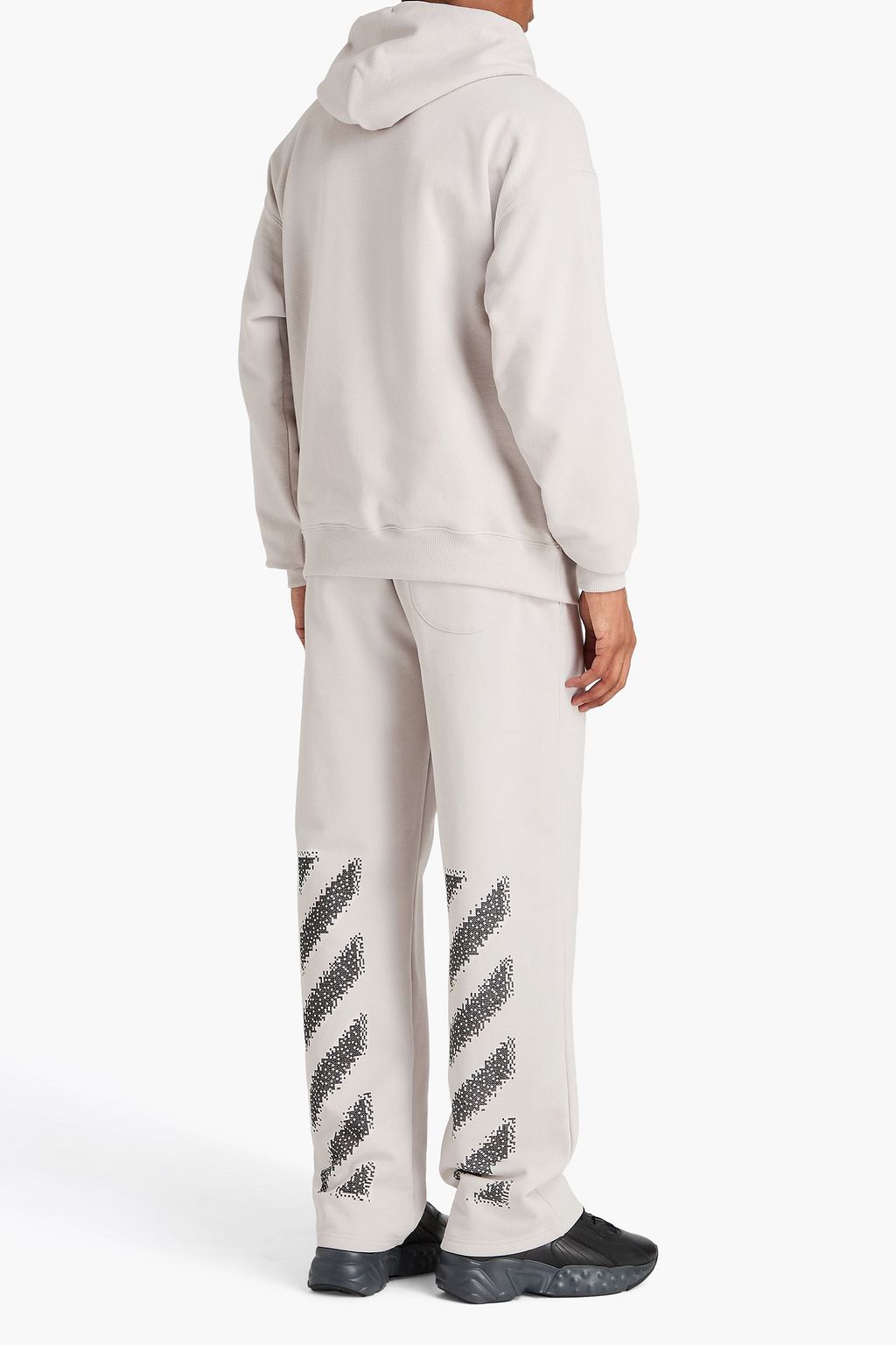 OFF-WHITE™ Big Bookish Skate printed French cotton-terry hoodie