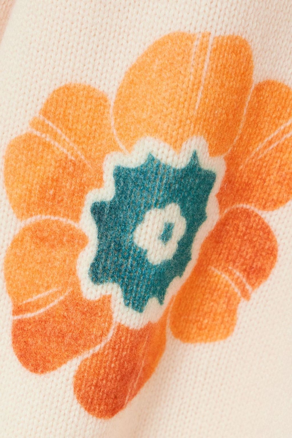 LA DOUBLEJ Daisychain printed wool and cashmere-blend sweater