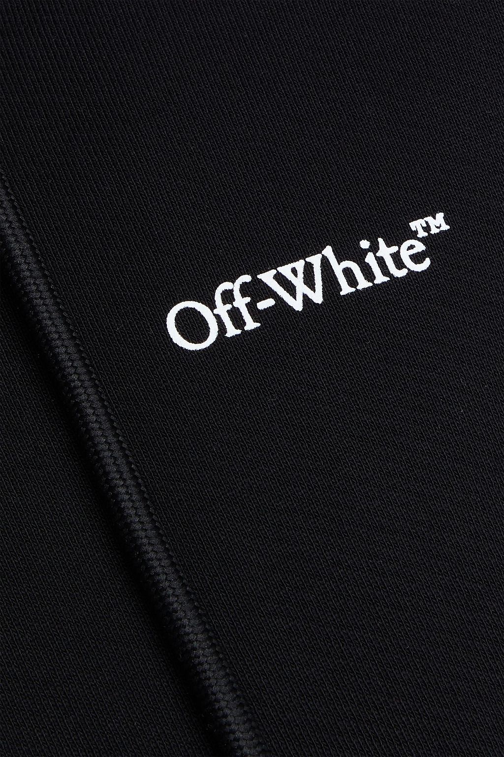 OFF-WHITE™ Vanish Arrow printed French cotton-terry hoodie