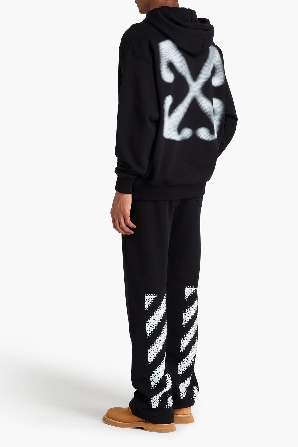 OFF-WHITE™ Vanish Arrow printed French cotton-terry hoodie