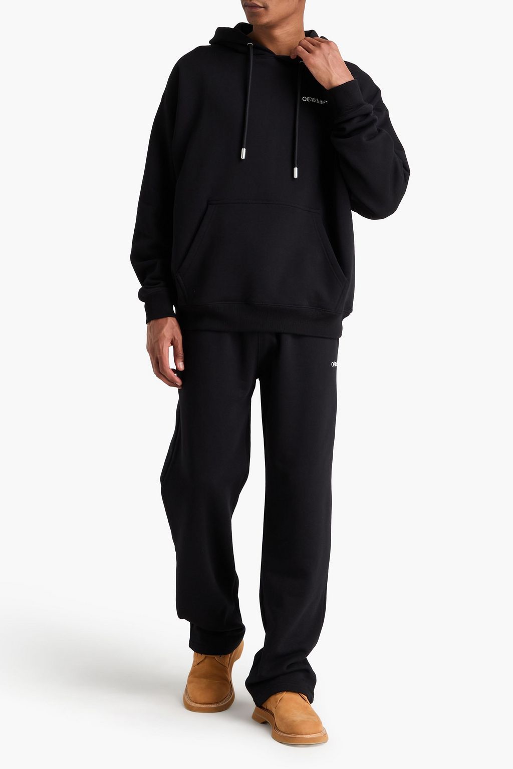 OFF-WHITE™ Vanish Arrow printed French cotton-terry hoodie